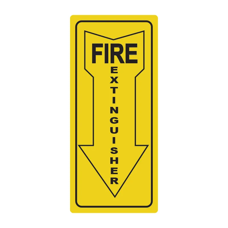 MMC SAFETY SIGNAGE YS-774 YELLOW VINYL/PVC/ALLOY FIRE EXTINGUISHER